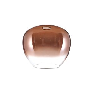 Vista 240mm x H200mm Inverted Trapezium Glass (J), Copper Fade/Clear