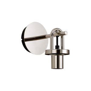 Vista Mini Wall Light Switched, (FRAME ONLY), 1 x E27, Polished Nickel