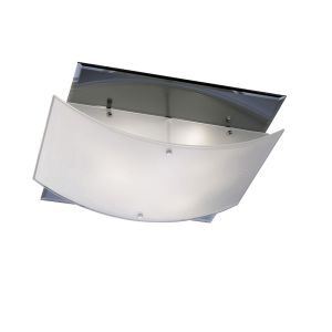 Vito Flush Ceiling 3 Light E27 Polished Chrome/Smoked Mirror