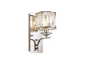 Vivienne Wall Lamp 1 Light E14 Polished NIckel/Crystal