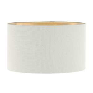 Wyatt E27 Ivory Linen 31cm Oval Shade With Silver Lining (Shade Only)