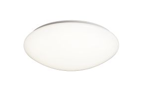Zero 50cm Flush Ceiling / Wall 28W LED Large 3000K, 2800lm, White Acrylic, 3yrs Warranty
