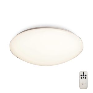 Zero Flush Ceiling 55W LED With Remote Control 2700-6500K, 3800lm, White Acrylic, 3yrs Warranty