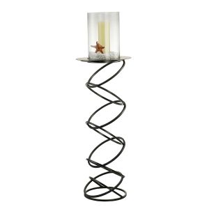 (DH) Zodiac Floor Lamp Candle Holder 117cm Black