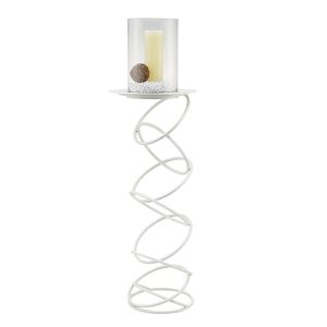 (DH) Zodiac Floor Lamp Candle Holder 117cm White