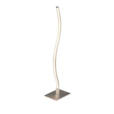 Wave Satin Silver LEDWave Table Lamp-Sq Base