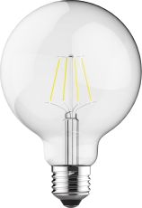 Value Classic  LED Globe 95mm E27 6.5W 2700K Warm White 806lm Dimmable Clear Finish 3yrs Warranty