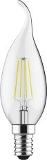 Value Classic LED Candle Tip E14 Dimmable 5.5W 4000K Natural White, 600lm, Clear Finish, 3yrs Warranty