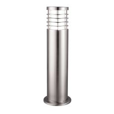 Louvre Outdoor - 1 Light Outdoor Post (Height 45cm), Stainless Steel, Clear Polycarbonate