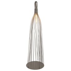 Caraffe Twisted Cage Frame Floor Lamp, Grey