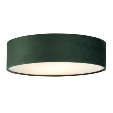 Drum 2 2 Light E27 Flush Green Velvet Shade