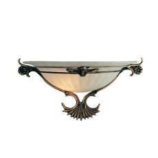 Wall Light - Antique Brass Glass Wall Washer