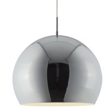 Industrial Pendants - 1 Light Chrome Ball (40cm Diameter) Pendant