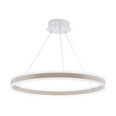 Tonarella 1 Light LED Integrated 78W, Double Insulated, 220V Adjustable Pendant Champagne With Plastic