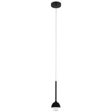Nucetto 1 Light LED Integrated Adjustable Double Insulated Pendant Black With Plastic
