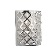 Tennessee 1 Light Wall Light Chrome With Crystal Glass