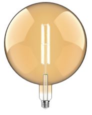 Classic Style LED Type K1 E27 Dimmable 220-240V 4W 2100K, 200lm, Amber Finish, 3yrs Warranty