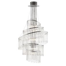 Endon CAMILLE-24CH Camille 24 Light Pendant Polished Chrome Plate/Clear Glass Finish