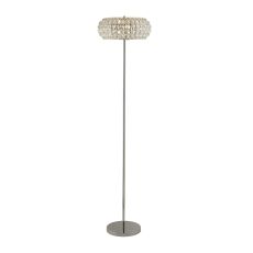 Searchlight 5819CC Marilyn 3 Light Floor Lamp Polished Chrome With Crystal Glass And Crystal Sand Diffuser Finish
