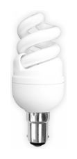 Super Mini Supreme Spiral B15 9W 2700K Compact Fluorescent