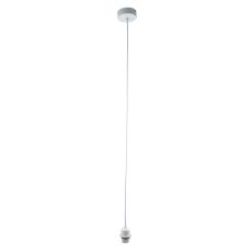 Cable Set 1 Light E27 Gloss White Adjustable Eay Fit Pendant