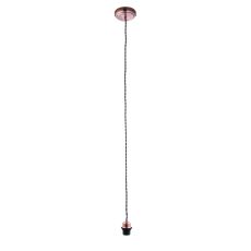 Cable Set 1 Light E27 Antique Copper Adjustable Eay Fit Pendant