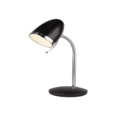 Single Table Lamp Black Finish