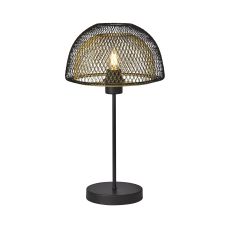 Single Table Lamp Black Outer/Gold Inner Finish