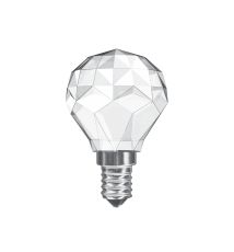 CrystaLED Ball E14 3W Natural White 4000K, 320lm, Clear Crystal Finish, 3yrs Warranty