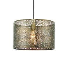 Secret Gardan 1 Light E27 400mm Non Electric Antique Brass Patterened Adjustable Pendant Shade (Shade Only)