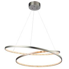 Eternity 1 Light 40W 2200lm 3000K Warm White LED Integrated Matt Nickel Adjustable Pendant