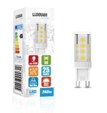 (Pack Of 5) Pixy LED G9 3W 4000K Natural White, 280lm, Clear Finish, 3yrs Warranty
