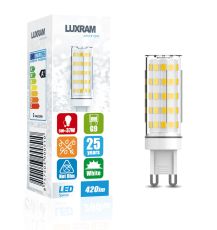 (Pack Of 3) Pixy LED G9 5W 6000K Cool White, 420lm Non-Flickering, Clear Finish, 3yrs Warranty 17*50mm