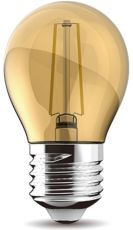 Value Vintage LED Ball E27 230V 2W 2200K Gold Glass