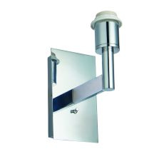 Owen 1 Light E27 Polished Chrome Switched Wall Light With Integrated USB Socket