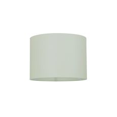 Cylinder 10 Inch Drum Shade In Taupe Cotton Fabric With Rolled Edge