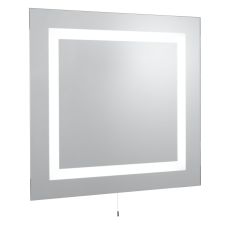 Mirror Bathroom Light IP44 Illuminated Mirror Rectangular - 2 Light Mirror Glass