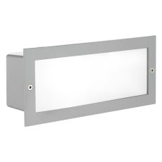 Zimba 1 Light E27 Outdoor IP44 Brick Light Silver