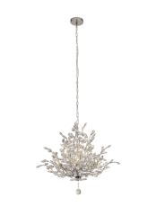 Searchlight 8807-7CC Bouquet 7 Light Pendant With Crystal Glass