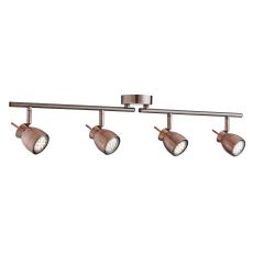 Jupiter 4 Light Antique Copper Split Bar