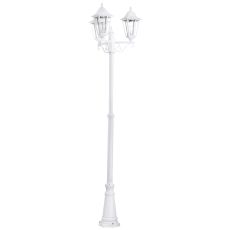 Navedo 3 Light E27 Outdoor IP44 Post White With Clear Glass