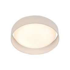 Modern 1 Light Large LED Flush Ceiling Light, Acrylic, White Shade