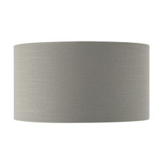 Highclere 14" Charcoal Linen Mix Fabric Shade With Brushed Metallic Inner