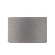 Highclere 10" Charcoal Linen Mix Fabric Shade With Brushed Metallic Inner