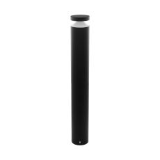Melzo 1 Light LED Outdoor IP44 Black Pedestal With Plastic Diffuser