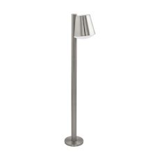 Caldiero-C 1 Light E27 Outdoor Low Energy IP44 Stainless Steel Pedestal With Plastic White Diffuser
