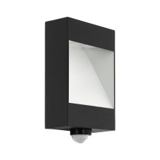 Manfria 1 Light LED Outdoor Integrated IP44 Anthracite Wall Light With White Diffuser