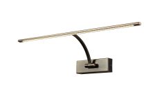 Actea Large 1 Arm Wall Lamp/Picture Light, 1 x 10W LED, 3000K, 850lm, Bronze, 3yrs Warranty