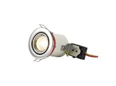 Agni GU10 Adjustable Fire Rated Downlight, Polished Chrome, Cut Out: 75mm