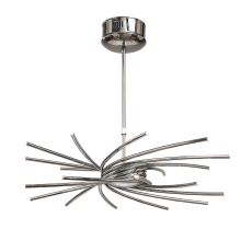Aire Telescopic Pendant 20 Light G4 Curved Arms, Polished Chrome, NOT LED/CFL Compatible